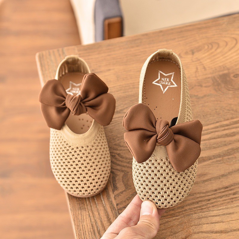 💥MỚI VỀ💥 Giày lưới búp bê mix nơ cho bé gái