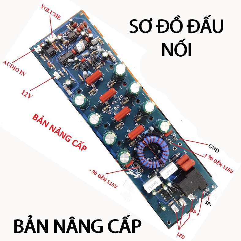BO CÔNG SUẤT CLASS D 8 MOSFET - PA - 6000