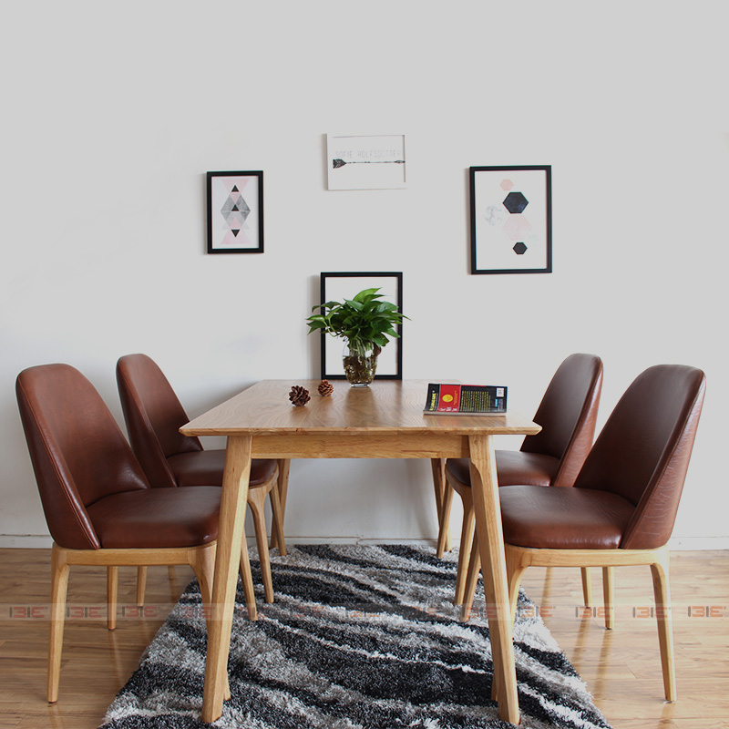 [Freeship][Trả góp 0%] Bộ bàn ghế phòng ăn 4 - 6 - 8 chỗ IBIE Grace tùy chọn kích thước, màu sắc, chất liệu gỗ cao su, phong cách hiện đại, hàng loại 1 sơn PU 3 lớp chuẩn xuất khẩu Nhật/Hàn