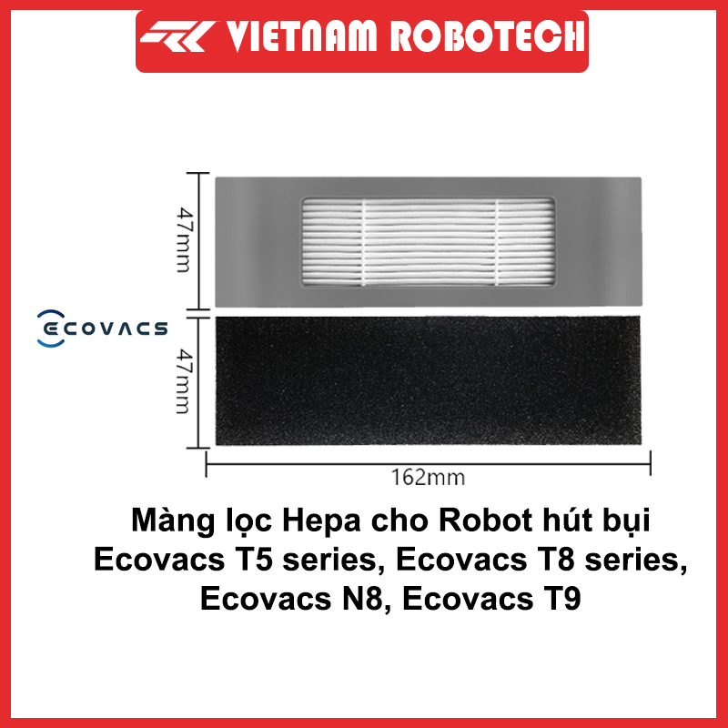 Màng lọc Hepa cho Robot hút bụi lau nhà T8 AIVI - VIETNAMROBOTECH Số 1 về hậu mãi, Chăm sóc khách hàng