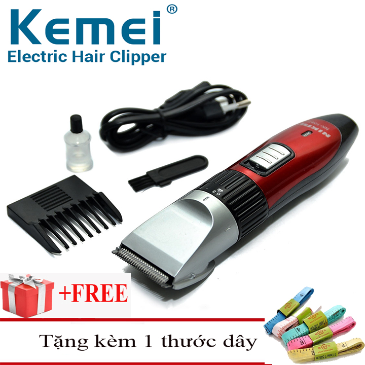 Tông đơ cắt tóc kemei km730 -tông đơ cắt tóc cho trẻ em - tông đơ cắt tóc gia đình+ tặng kèm 1 thước dây
