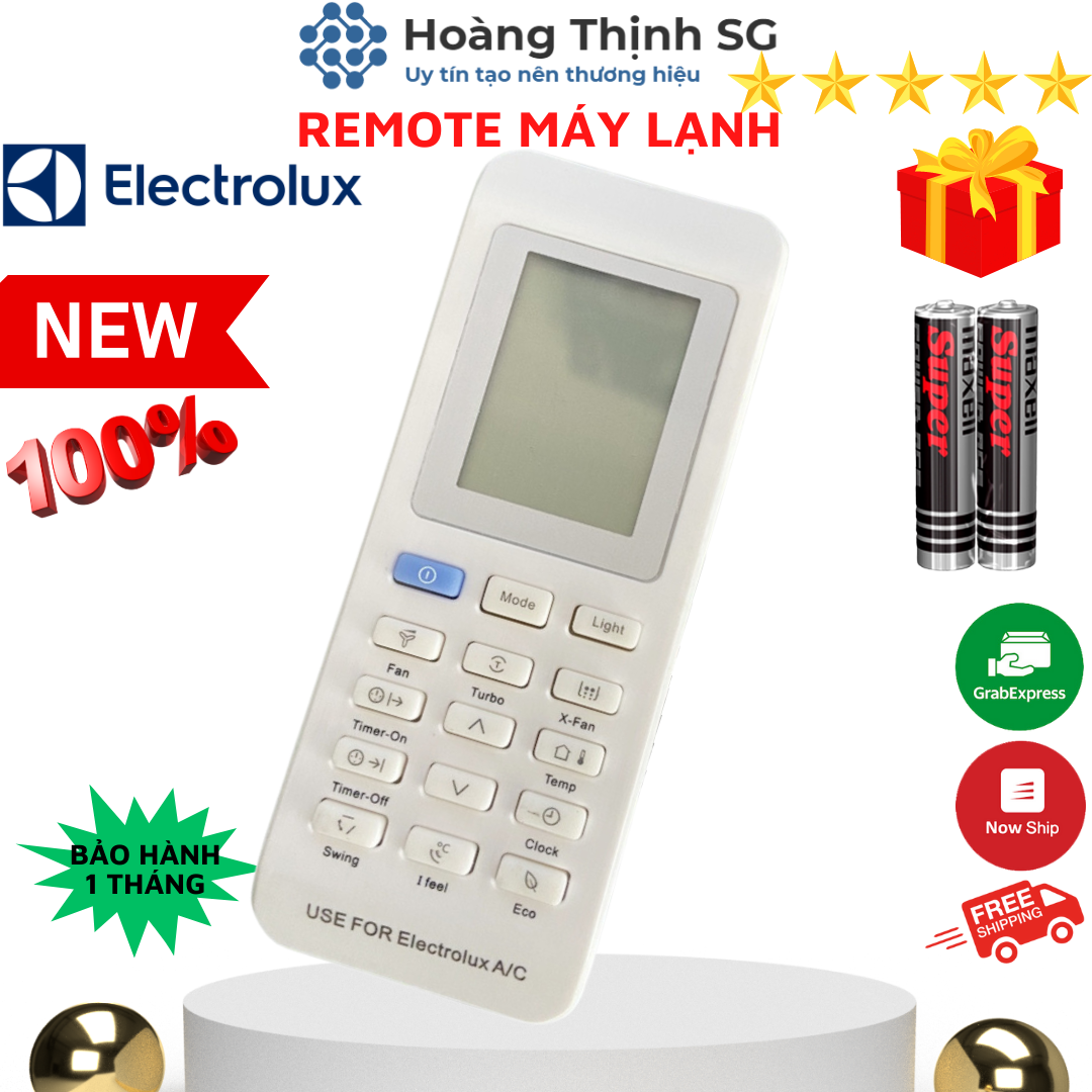 Điều khiển điều hòa ELECTROLUX, remote máy lạnh ELECTROLUX - tặng kèm pin