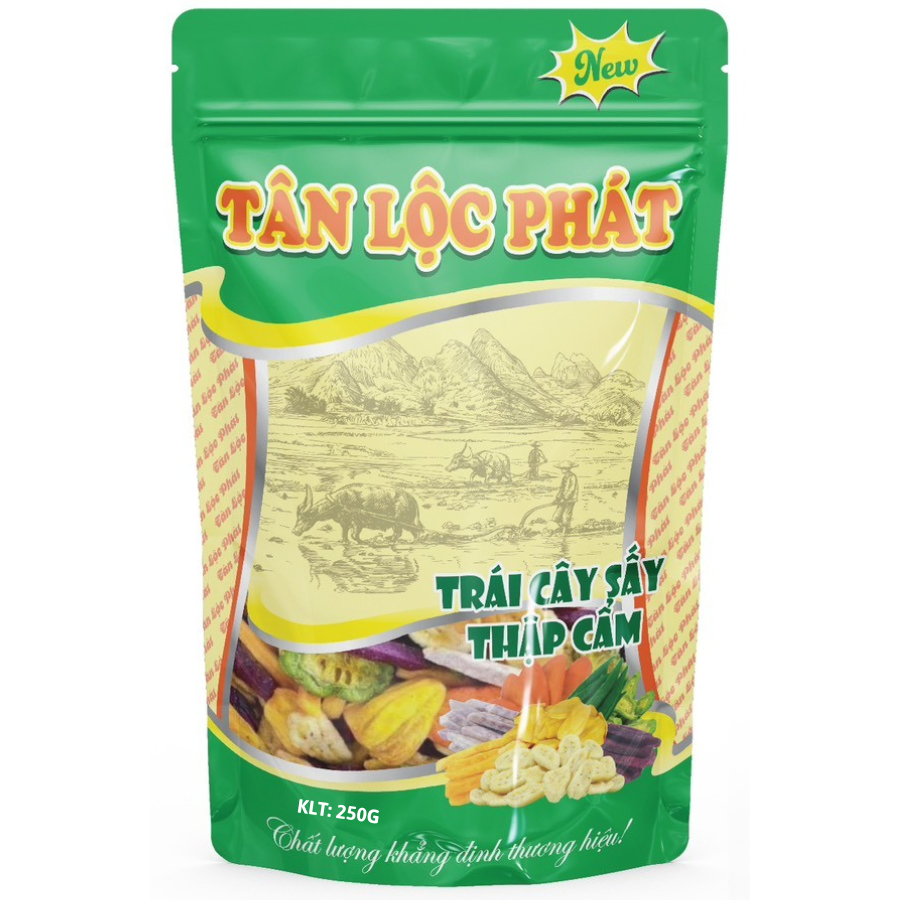 TRÁI CÂY THẬP CẨM SẤY GIÒN TÂN LỘC PHÁT BỊCH 250G