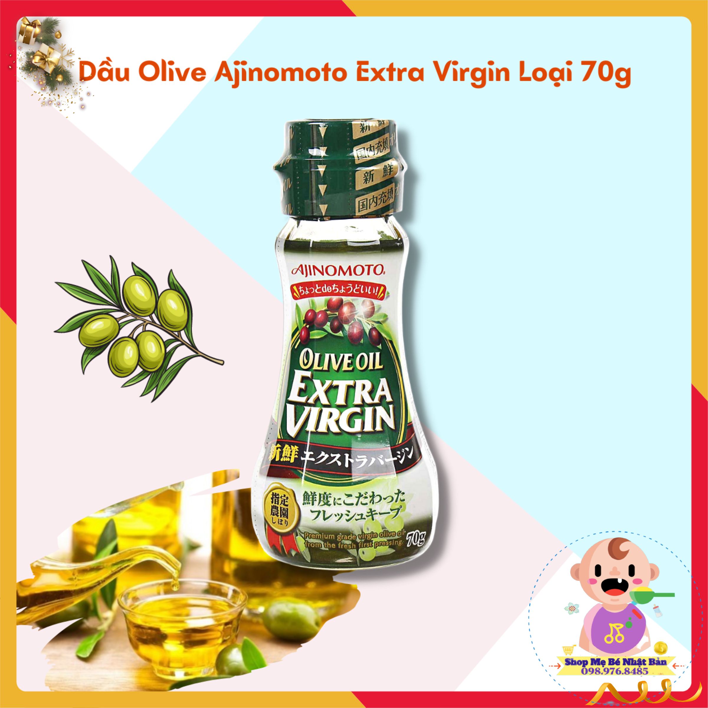 Dầu Olive Ajinomoto Extra Virgin Nguyên Chất Từ Nhật Bản - Chai 70g