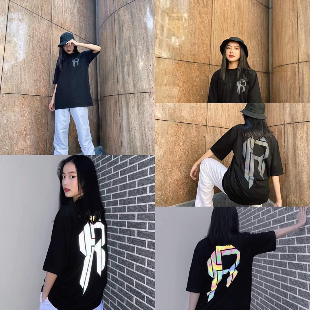 Áo Thun Tay Lỡ Unisex R Phản Quang| Áo Chất