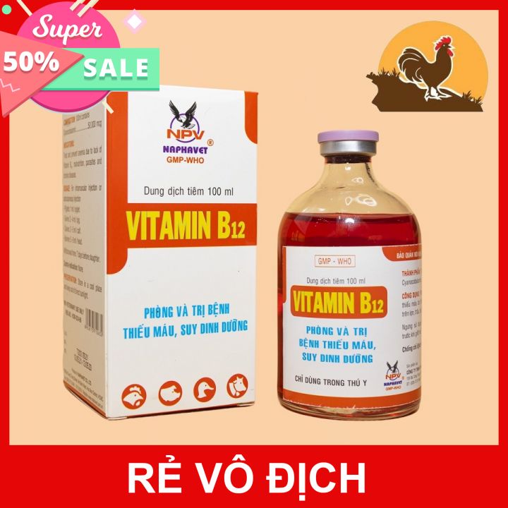 VITAMIN B12 100ML cho gà đá