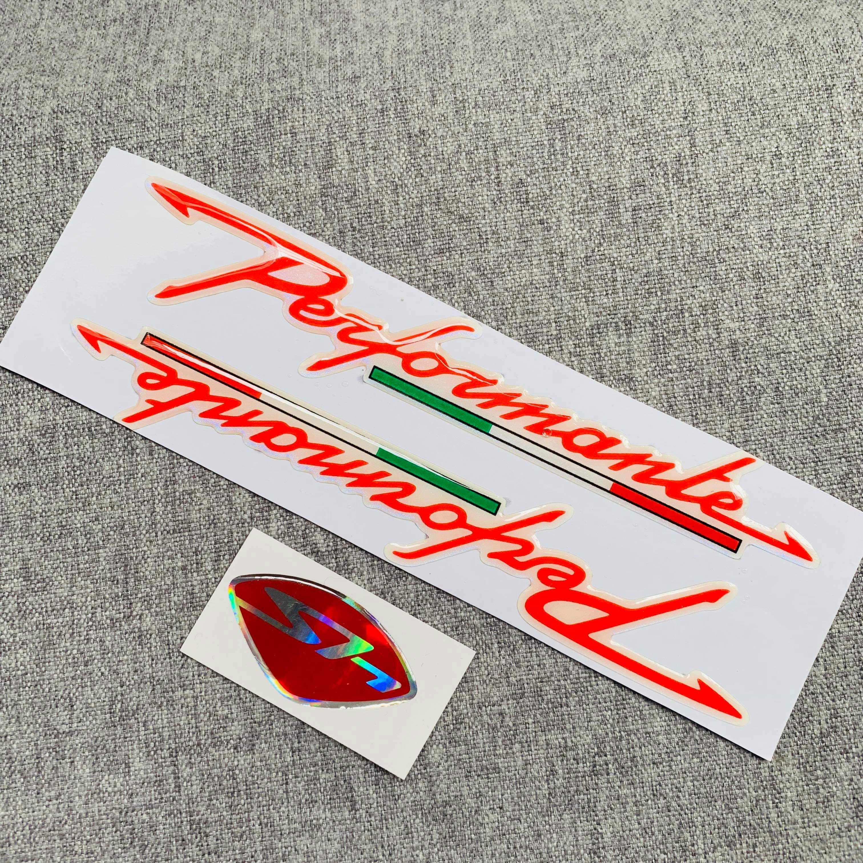 [TEM SH] TEM LOGO CHỮ SH ĐỎ VÀ CHỮ PERFORMANCE ĐỎ CHO DÒNG XE SH ĐẢNG CẤP ( MÀU ĐỎ CAO CẤP)