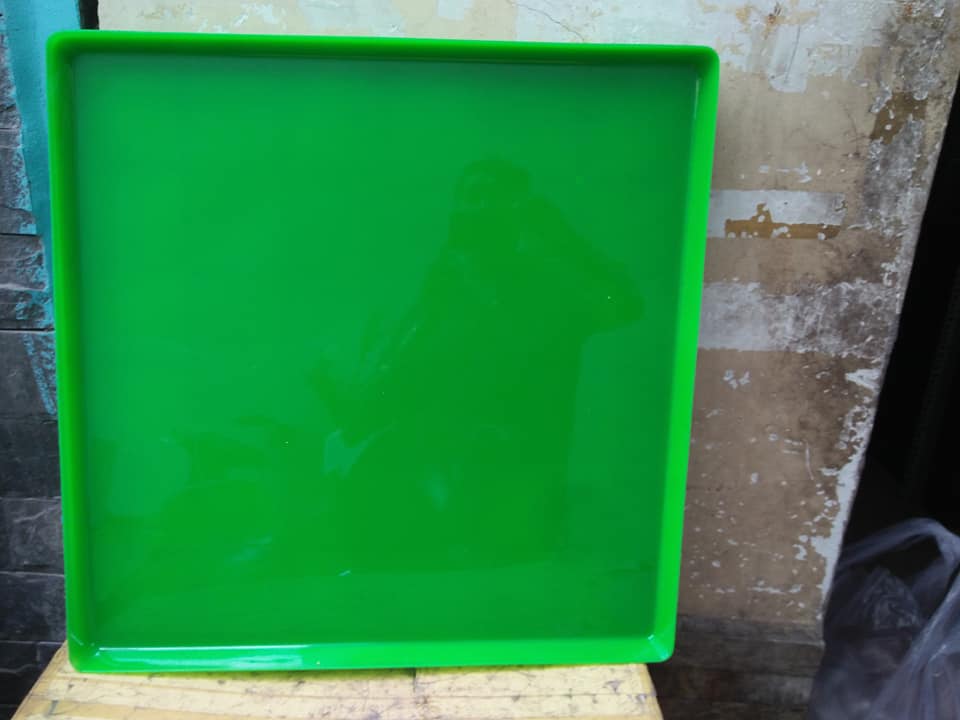 Combo 2 KHAY NHỰA 60 VUÔNG HỨNG PHÂN CHIM, PHÂN GÀ LOẠI DẺO