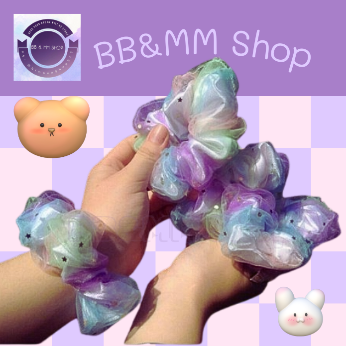 Scrunchies, crunchies màu galaxy độc đáo, đẹp