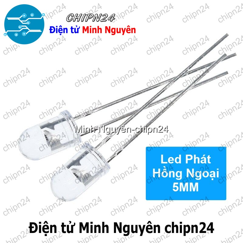 [5 con] (K129) Led Thu Hồng ngoại 5mm - HH000129