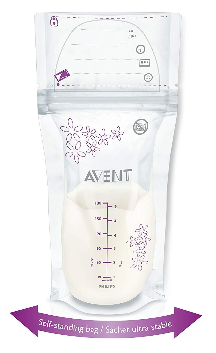 (Hỏa Tốc HCM) Túi trữ sữa PHILIPS AVENT 25 túi/hộp -180ml (SCF603/25)