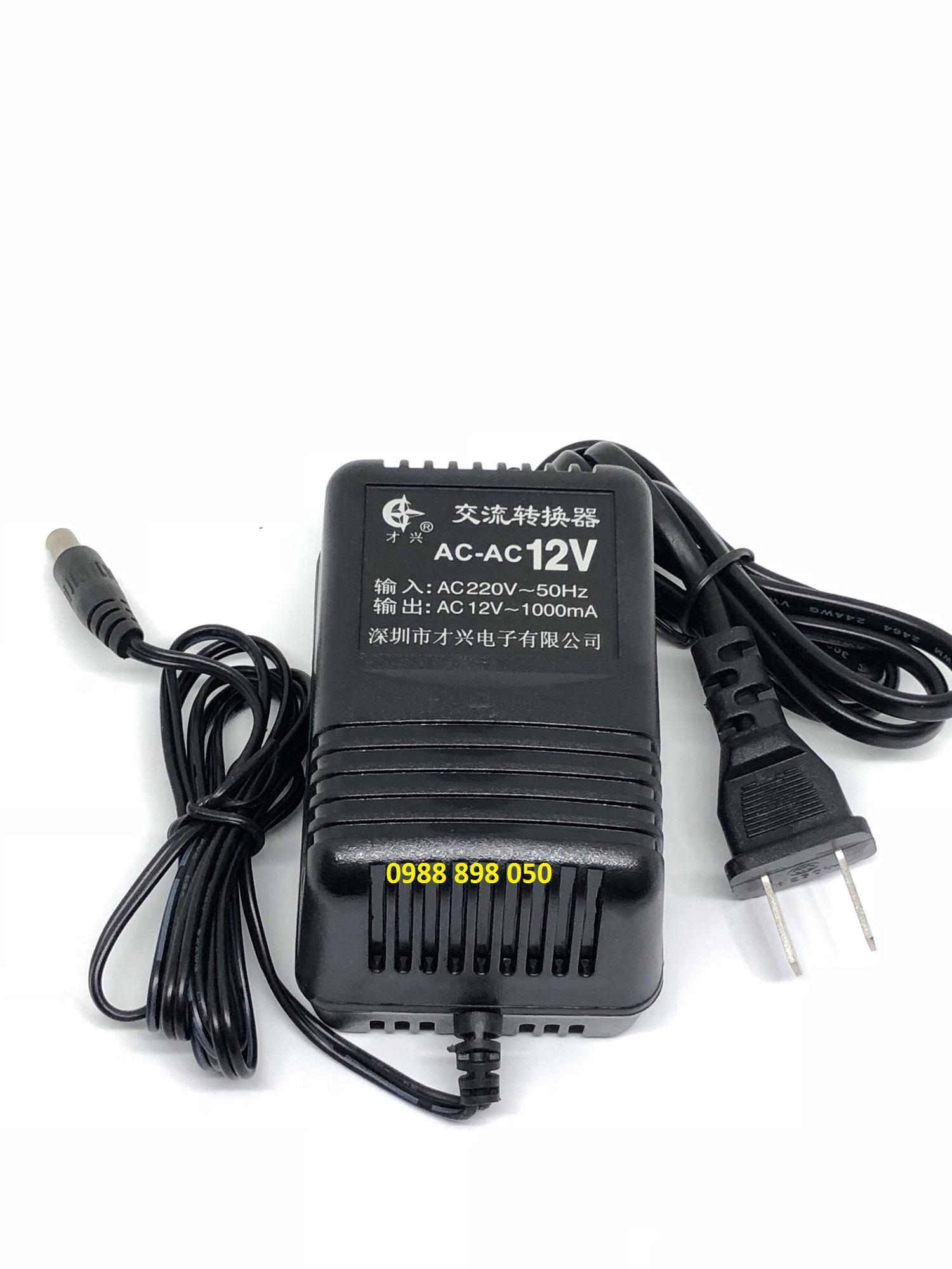 Adapter ac 12v 1000ma 12vac1a