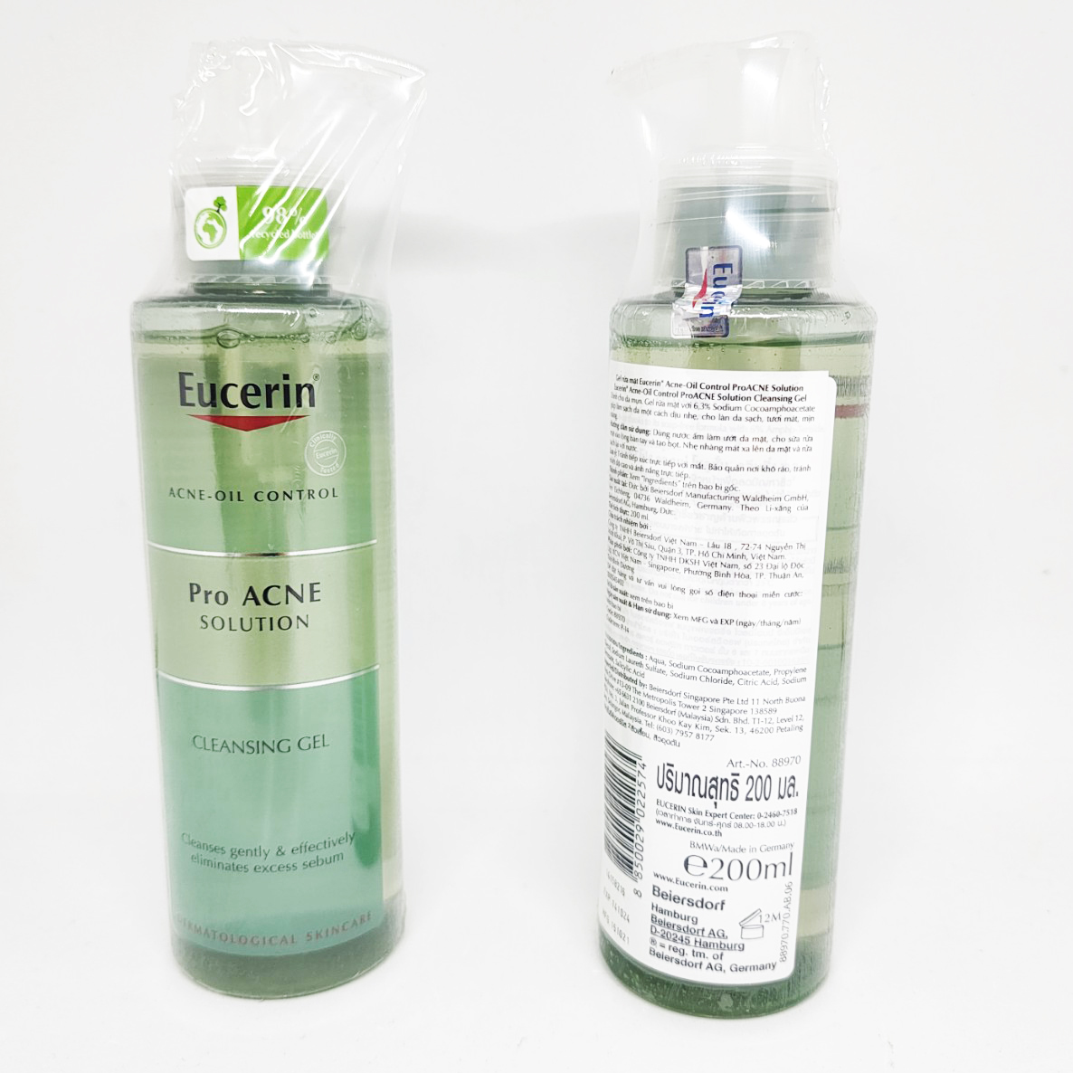 Sữa Rửa Mặt Eucerin Cho Da Dầu Mụn - Eucerin Pro ACNE Solution Cleansing Gel 200ml