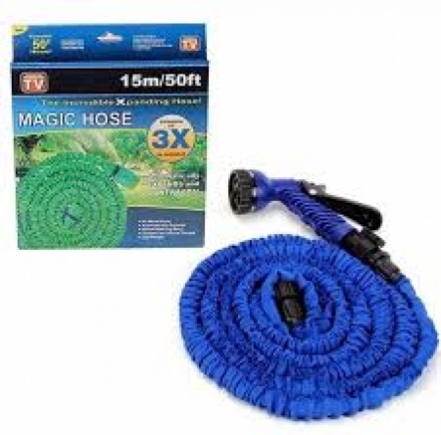 Vòi xịt nước giãn nở thông minh m agic ho se 15m - siêu co giãn nhiều chế độ phun khác nhau - Vòi xịt nước rửa xe tăng áp kèm dây giản nở – vòi tưới cây giãn nở - ống nước co giãn đa năng tiện ích - vòi xịt rửa xe co giãn v