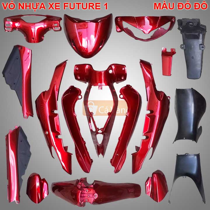 Dàn áo xe máy Future 1 màu đỏ đô