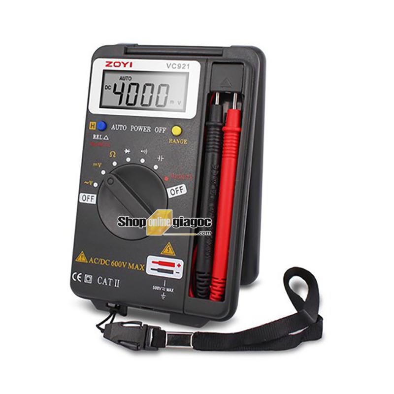 Đồng hồ đo điện vạn năng bỏ túi zoyi vc921