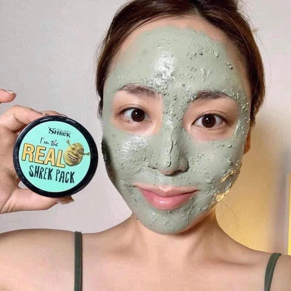 Mặt Nạ Đất Sét Bạc Hà Rau Má I’m The Real Sherk Pack - 110g