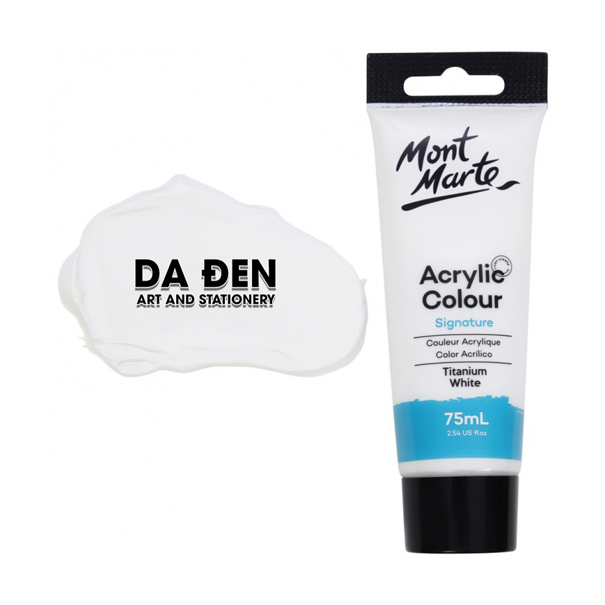 [HCM]Màu Mont Marte Acrylic Colour 75ml (2.54oz) - Titanium White
