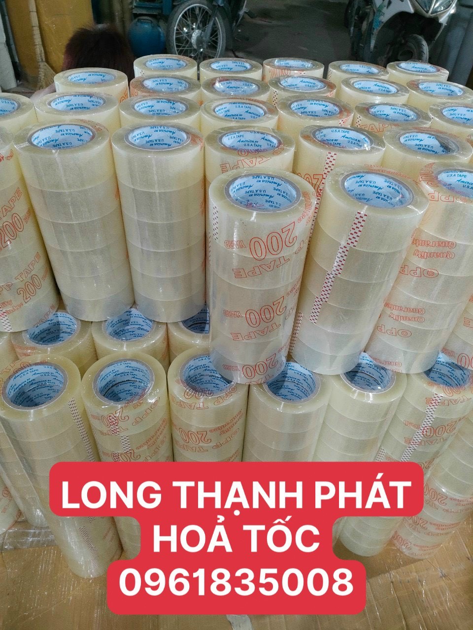 Băng keo 200ya trong/đục