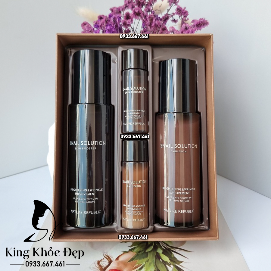 [HCM]Bộ Dưỡng Da Nature Republic Snail Solution Set