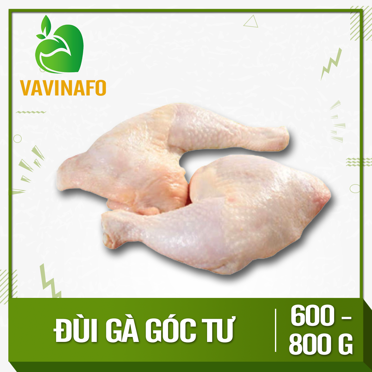 HCM - Đùi gà góc tư 600-800g - Thích hợp với các món chiên, nướng, kho sả
