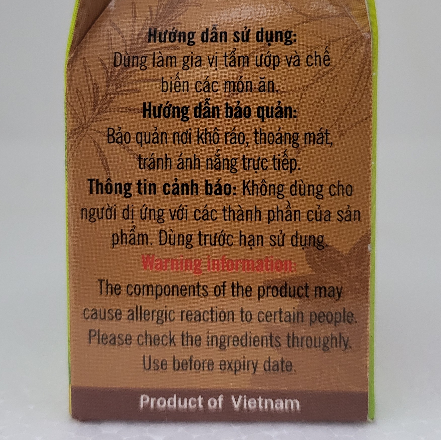 [Hộp giấy 8g] LÁ NGUYỆT QUẾ Ông Chà Và [VN] NOSAFOOD Bay Leaf