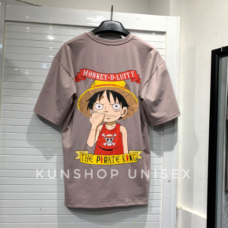 Áo THUN LUFFY MŨ RƠM - MŨ RƠM - TƯỜNG VI UNISEX