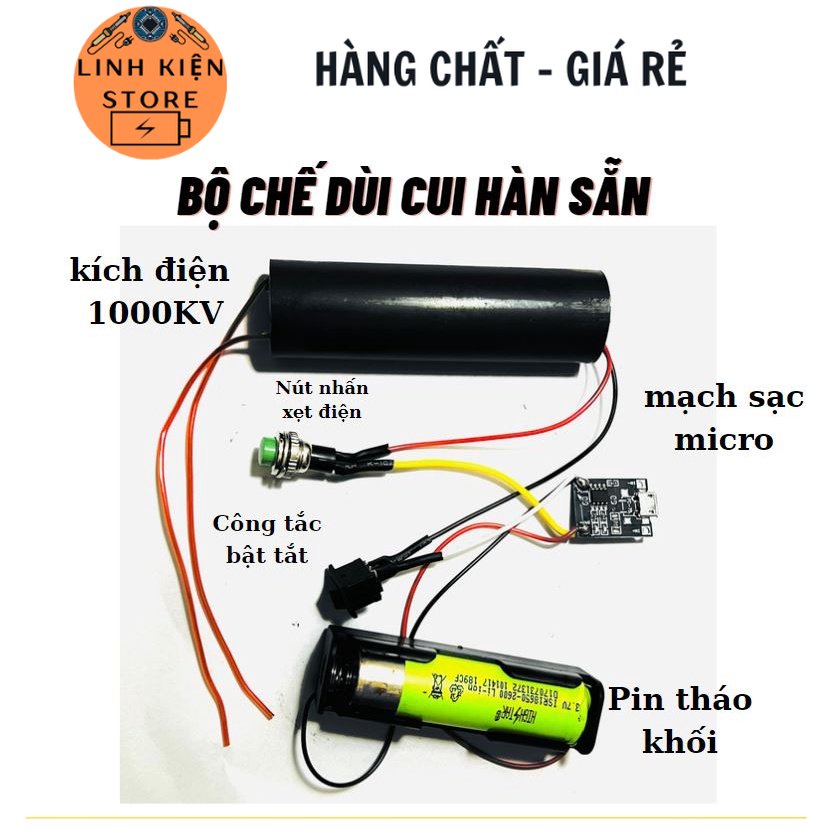 Bộ chế điện 1000KV , Module Tăng Áp 400-1000KV (Máy Đánh Lửa) [ Hàn Sẵn ]
