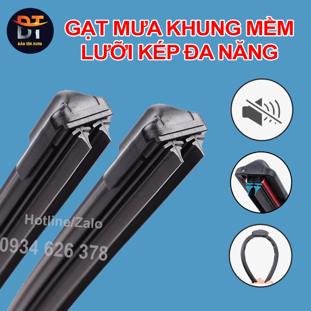 Premium double blades rain wiper strip Universal 2 blade rain wiper blade car windshield wiper