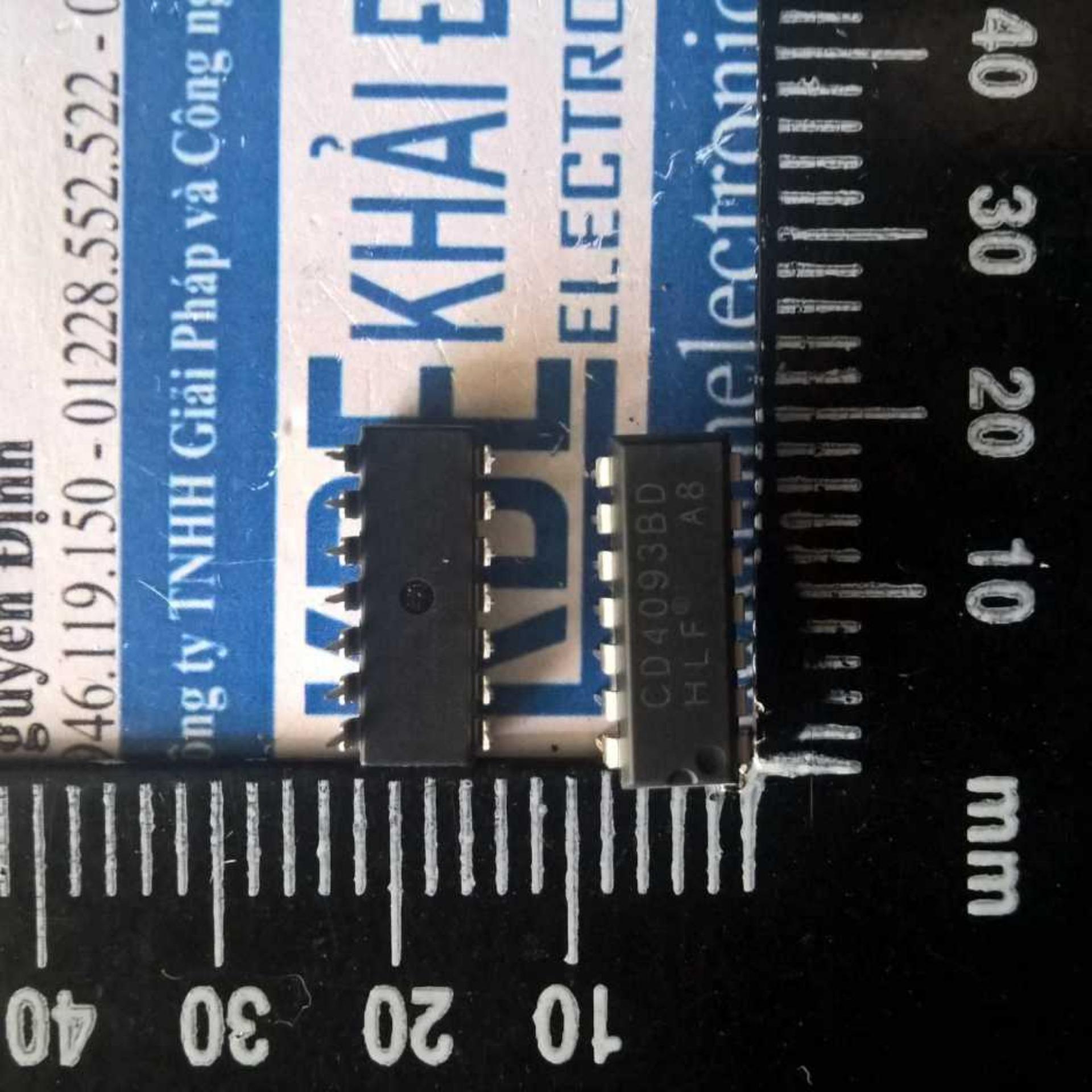 10 con cd4093be cd4093 4093 dip-14 ic 2 cổng nand kde1362