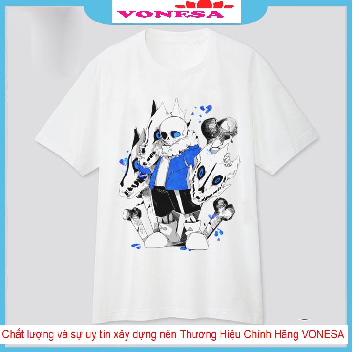 Áo thun Undertale Sans siêu độc | Áo bé trai hình Sans mẫu mới S16 | VONESA ( HÌNH T.H.Ậ.T )