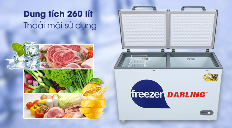 [HCM] Tủ đông mát Darling 260 lít DMF-3999W2