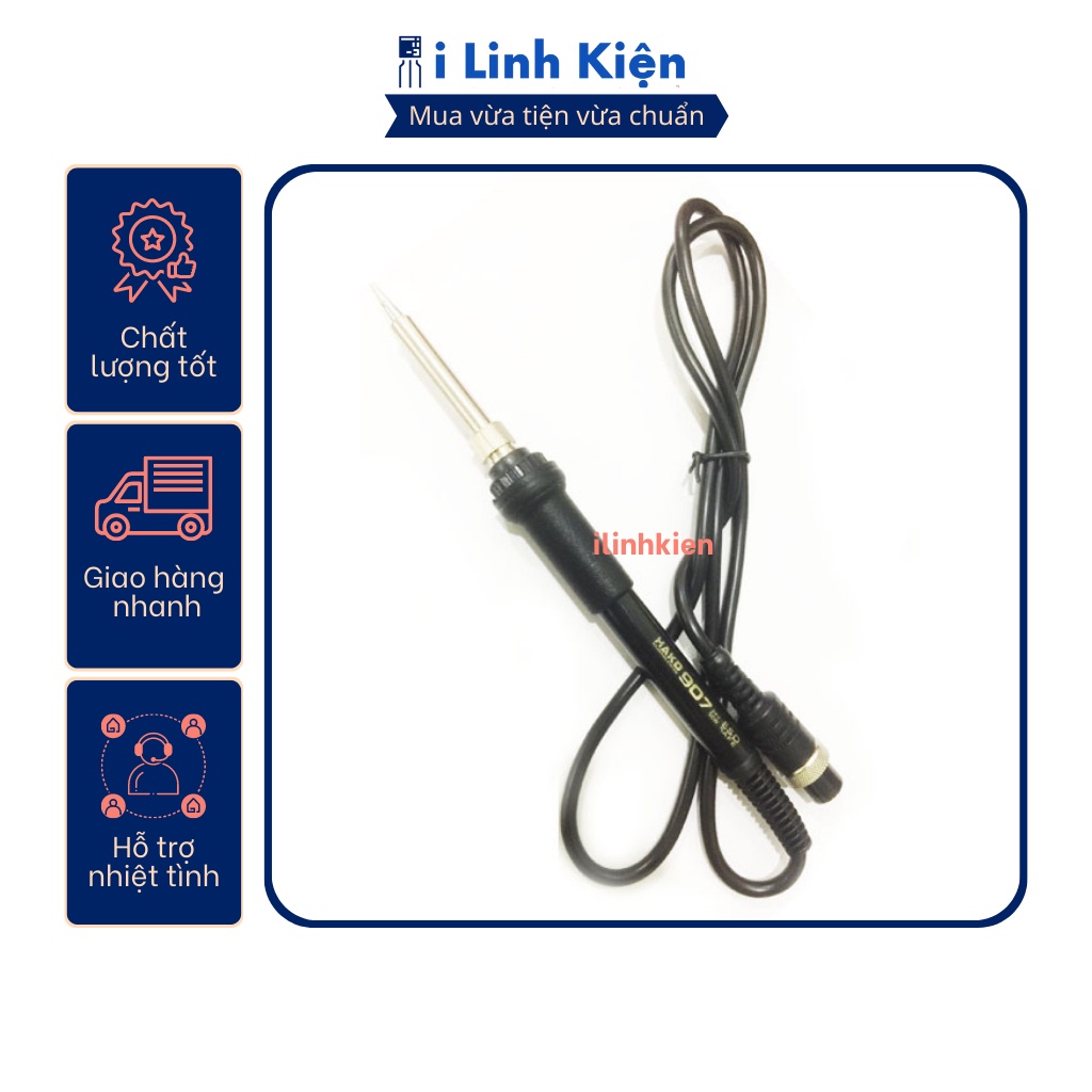 Tay hàn HAKKO 907A dùng cho trạm HAKKO936/937 ( cổ sắt, cổ nhựa )