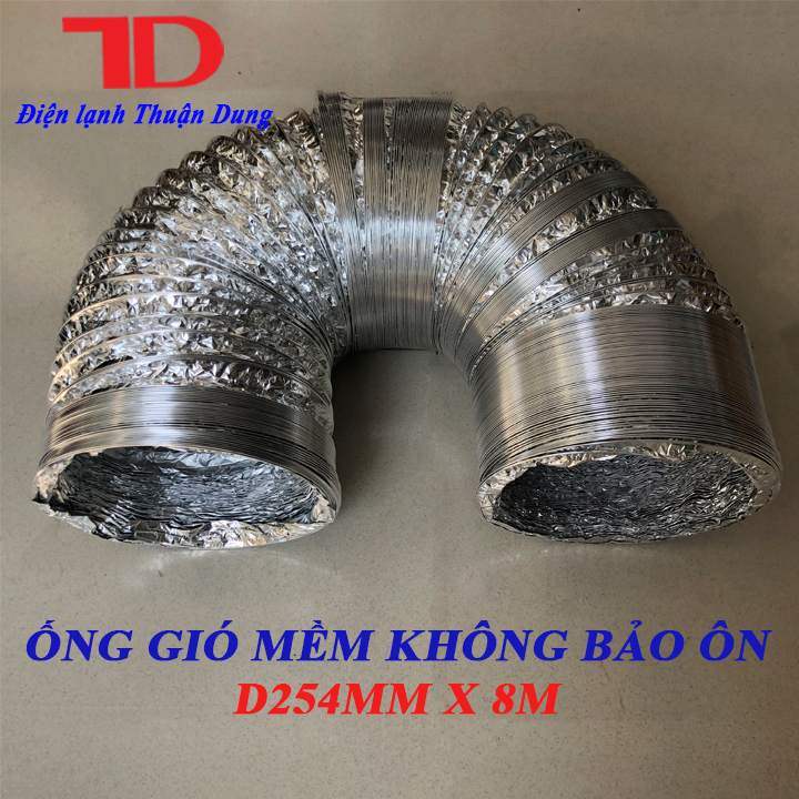 Ống gió mềm không bảo ôn D254mm x 8m