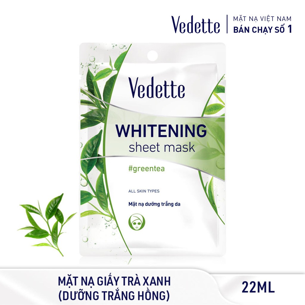 Mặt nạ giấy Vedette Trà Xanh 22ml (TPM018)