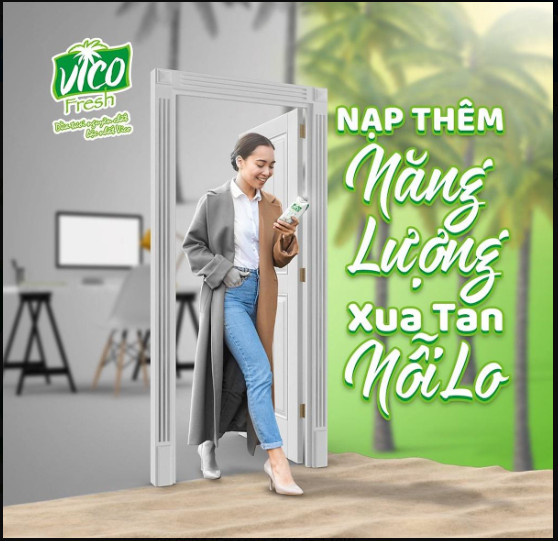 Sữa Dừa Uống Nguyên Chất Vico Fresh 330ml