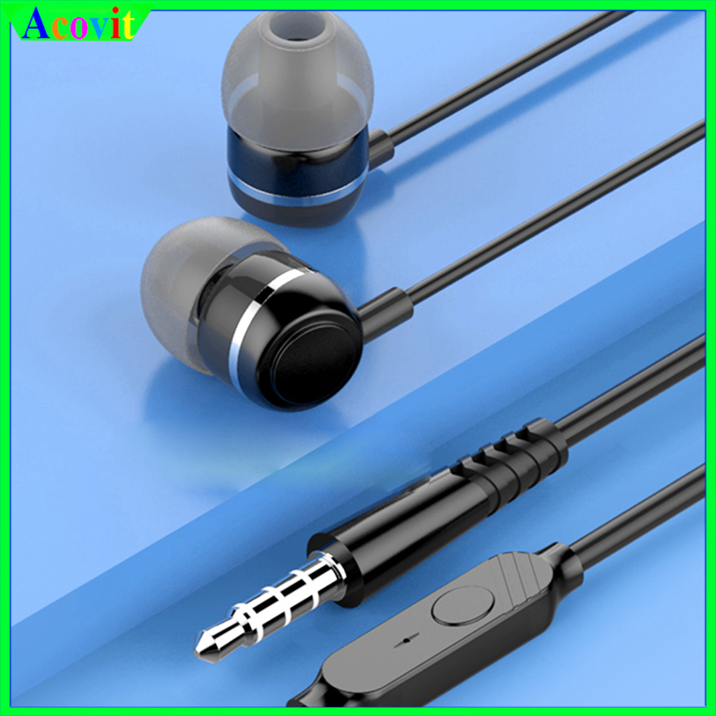 "Tai nghe nhét tai Sendem V11" Có Mic _jack 3.5 _ Phù hợp cho tất cả các dòng điện thoại Acovit