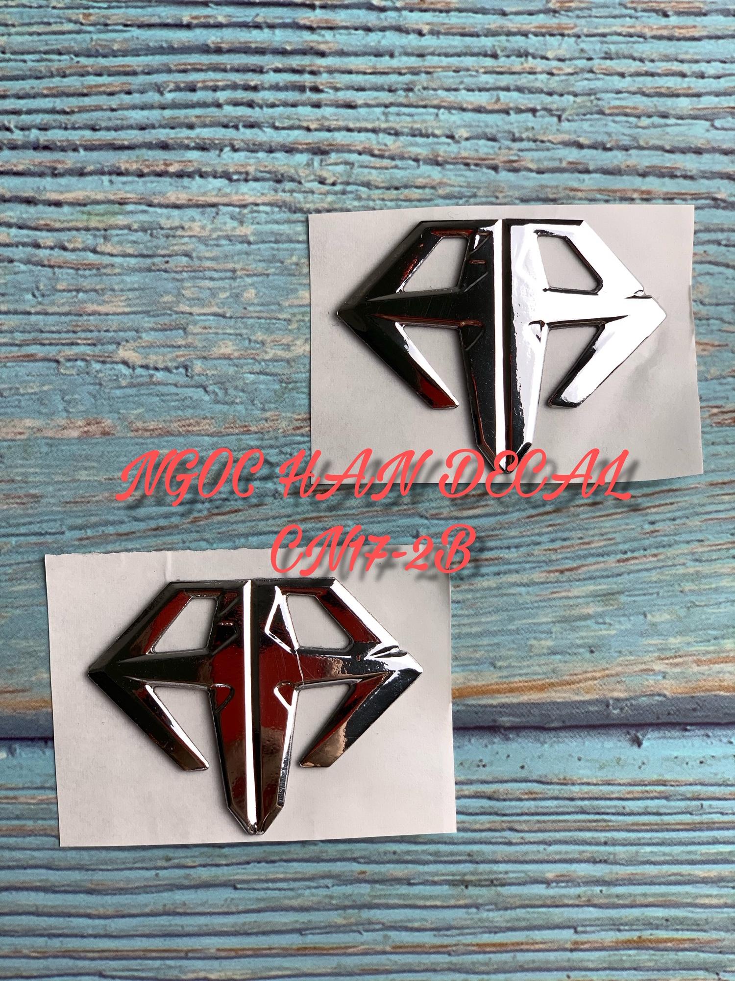 [HCM]Cặp logo AirBlade mạ crom màu bạc -- NGỌC HÂN DECAL