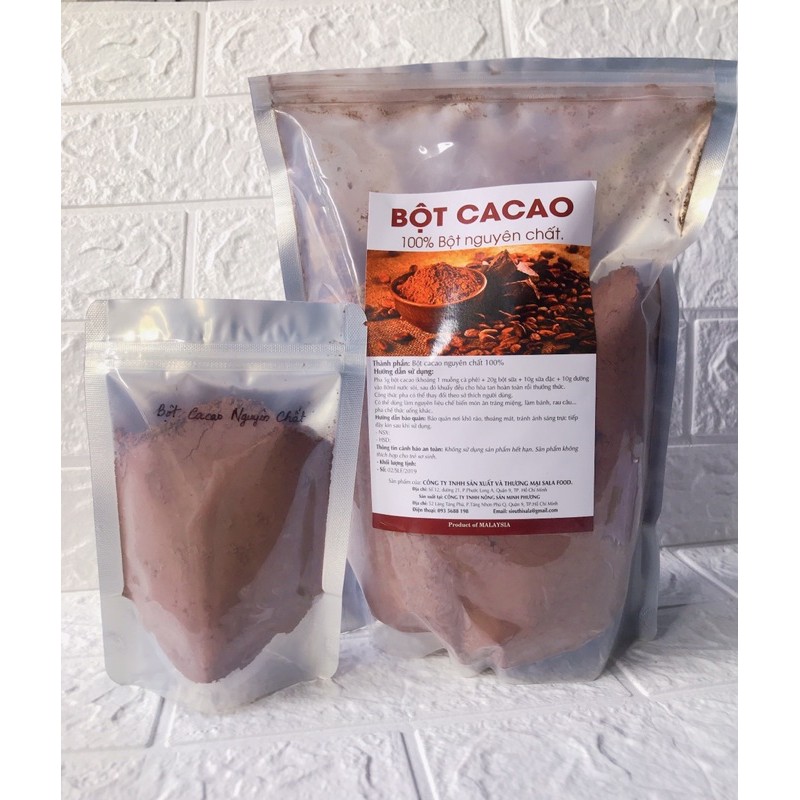 Bột Ca Cao Nguyên Chất Đaklak - 500G