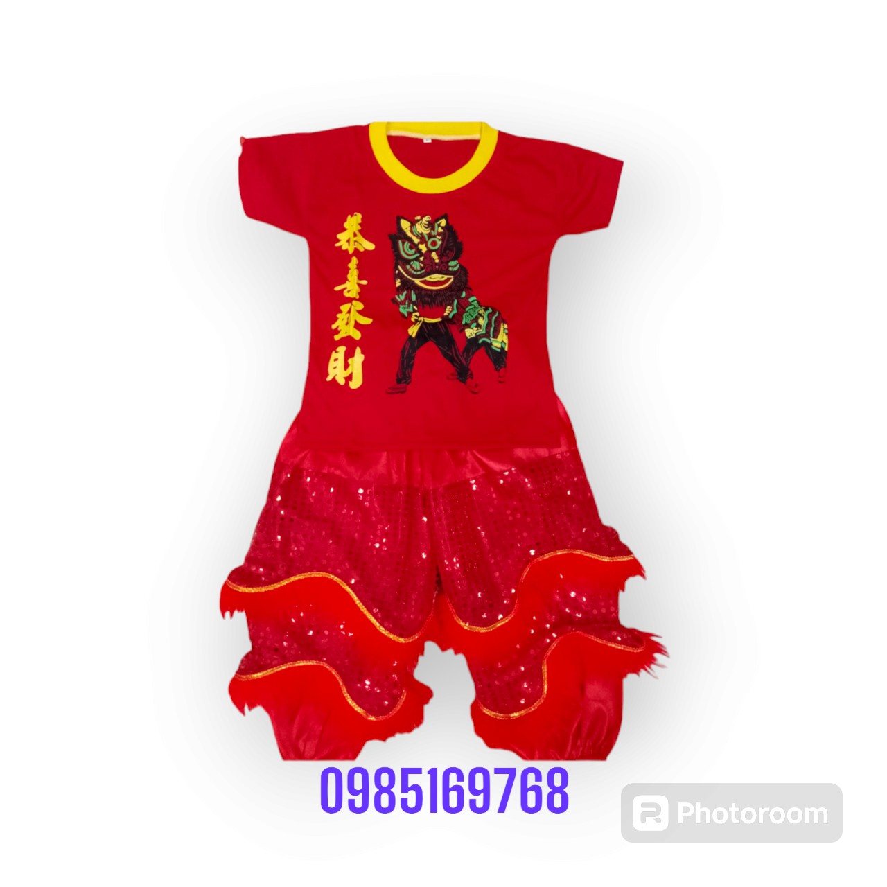 Bộ Quần Áo múa lân trung thu cho bé