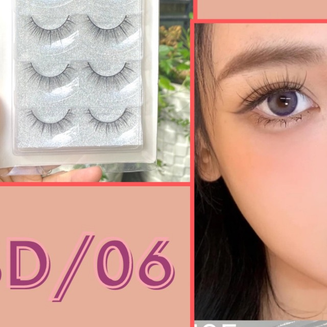 Mi giả lông chồn 5D cao cấp bộ 5 cặp siêu tự nhiên