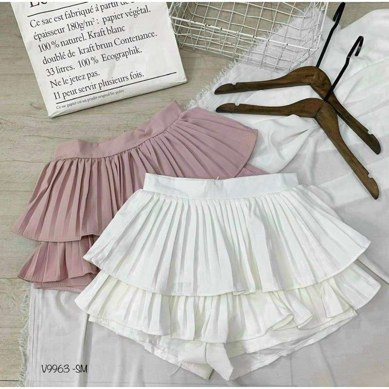 [HCM]Chân Váy Dập Ly Xoè Hai Tầng