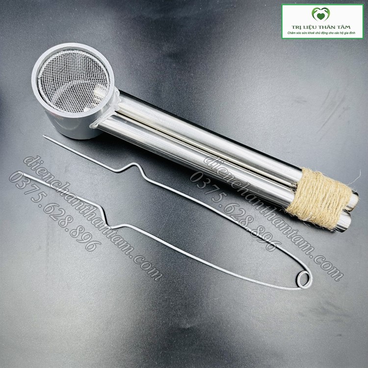 Ống hơ ngải đôi có lưới cách tàn an toàn 0- trị liệu thân tâm