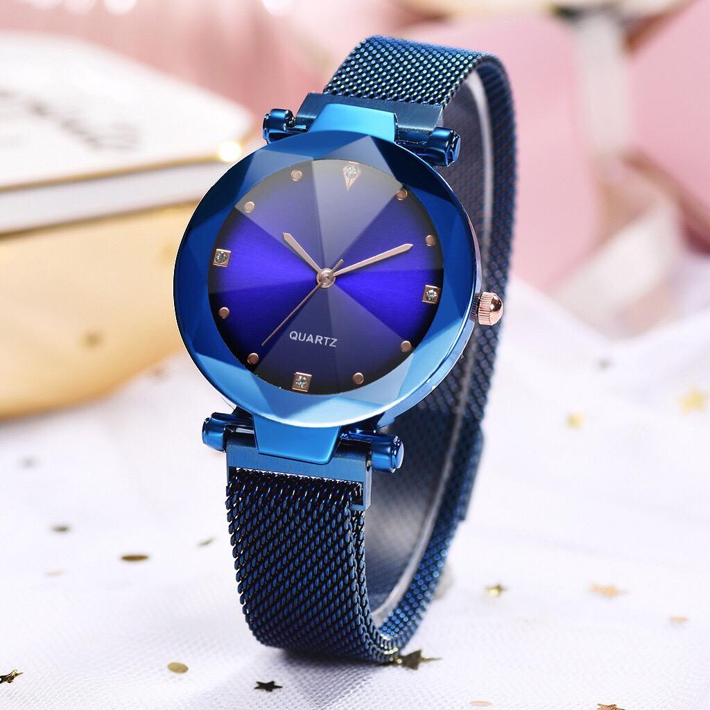 Đồng hồ thời trang nữ dây lưới nam châm  Ulzzang