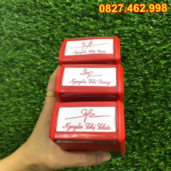 Con dấu chữ ký, chức danh sắc nét khắc theo yêu cầu