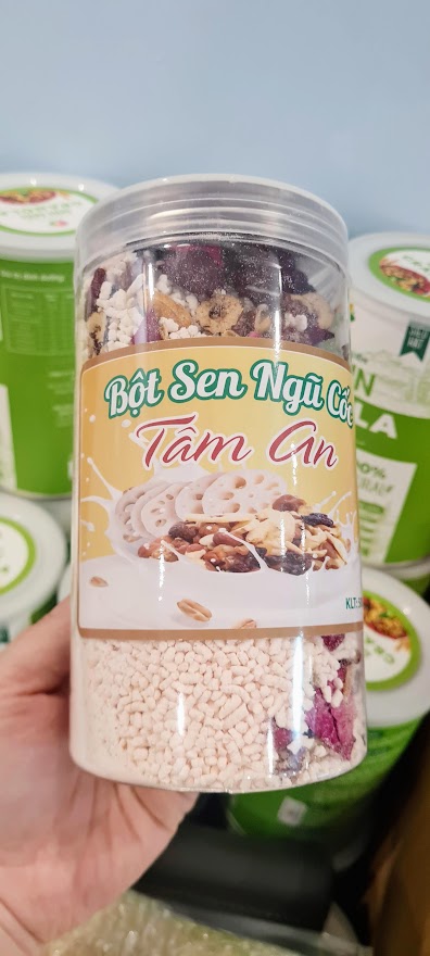Bột Sen Ngũ Cốc Tâm An 500gr/Hũ