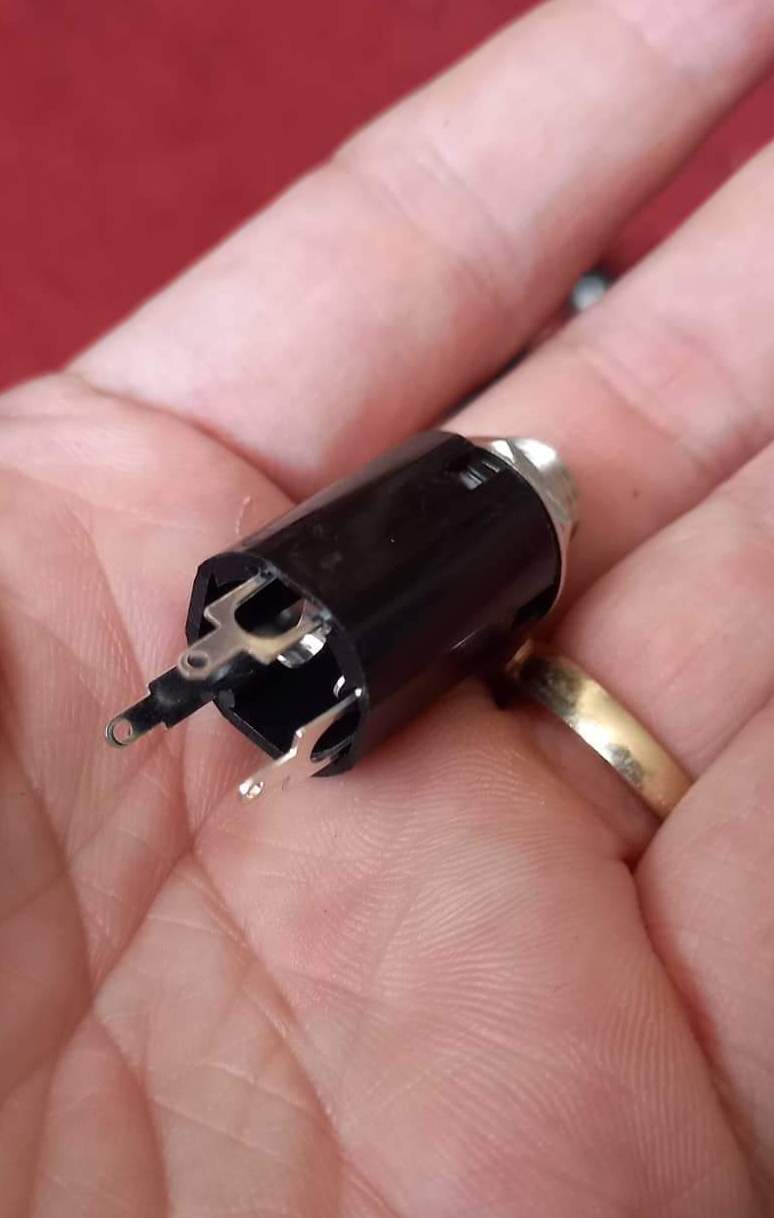 Jack 6 ly âm (cái) Stereo hàn máy hình trụ