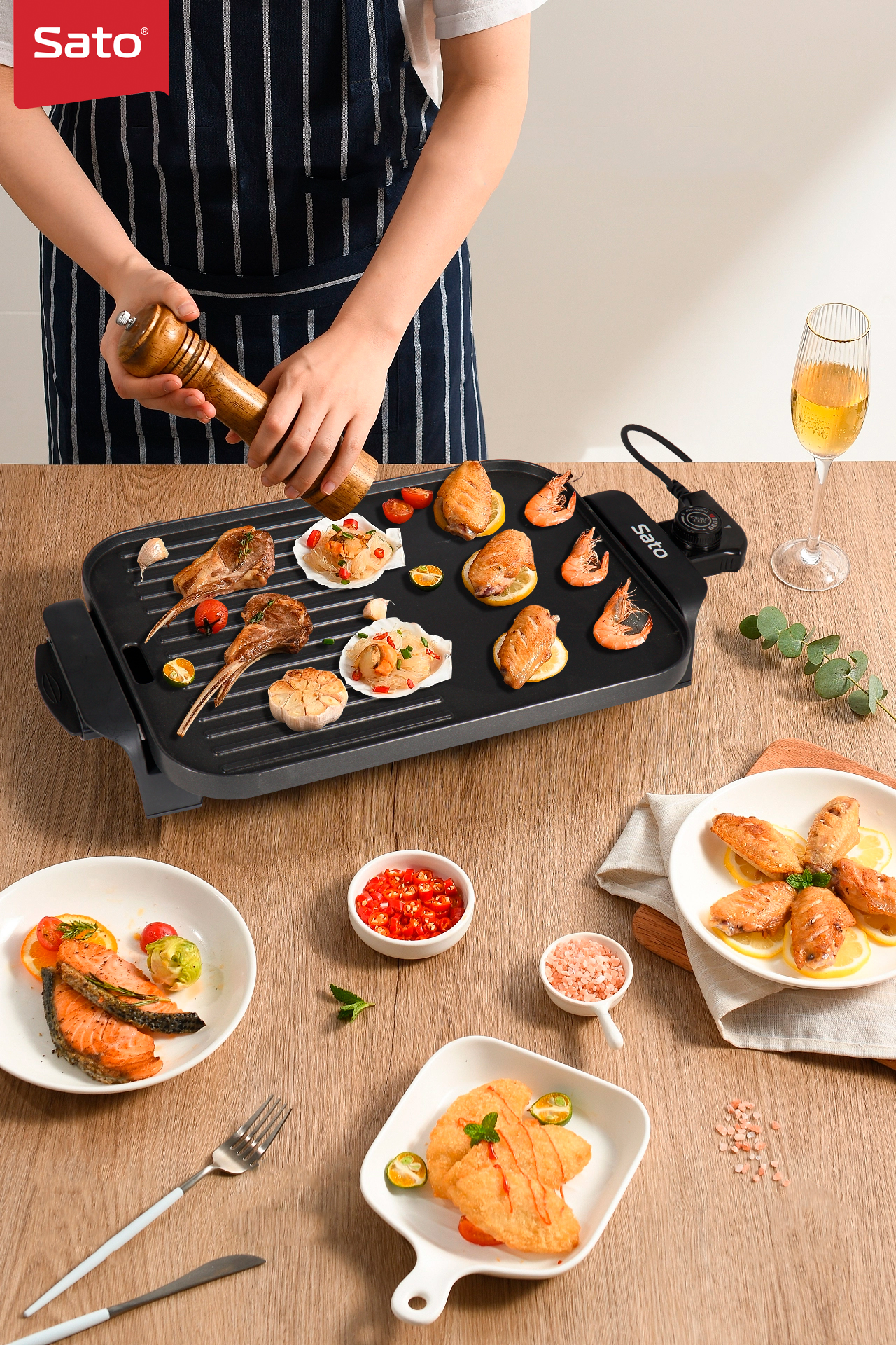 Bếp nướng điện Sato 200NDA