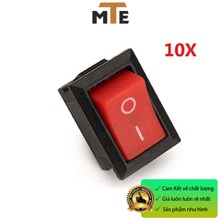 COMBO 10 Công tắc bập bênh KCD11-101 6A 250V 2 Chân