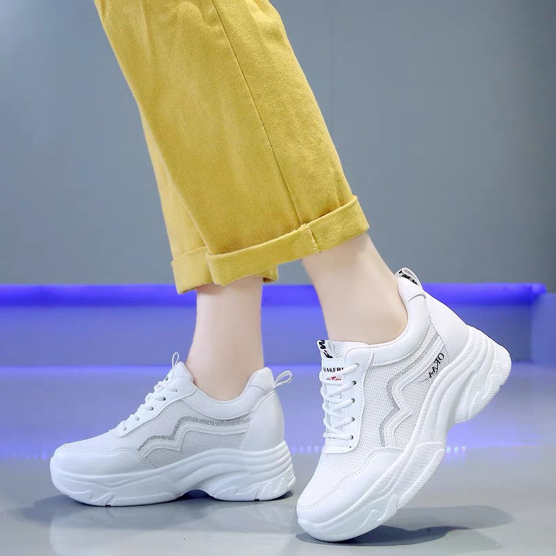 Giày thể thao Snaker AAKO Đế Độn Kiểu Dáng Cá Tính